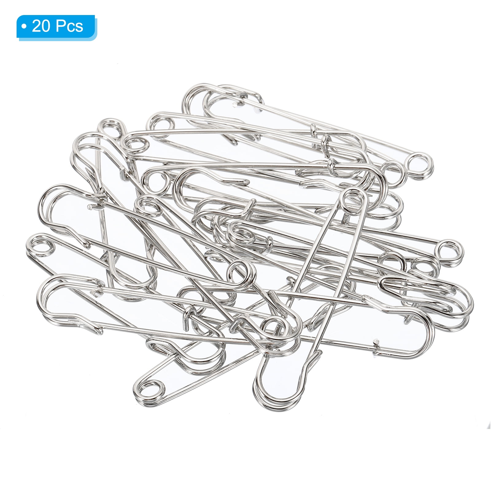 Unique Bargains Durable and Versatile Safety Pins Sewing Pins Silver Tone 2.95 Inch