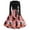 Pink, variant on Womens Halloween Hepburn Dresses Ghost Spider Webeb Crew Neck Horror Hepburn Dresses Bat Pumpkin Long Sleeve Spooky Hepburn Dress, 3XL