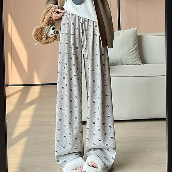 LEBONYARD Sweatpants for Women Plus Size,Plus Size Pants for Women Clearance,Women's Spring and Fall Pocket Wide-leg Pants Khaki XL