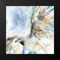 thumbnail image 2 of Robinson, Carol 12x12 Black Modern Framed Museum Art Print Titled - Hawk On Blue, 2 of 5