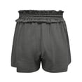 thumbnail image 4 of QATAINLAV Womens Casual Shorts Fashion High Waisted Pleated Gauze Summer Shorts Cute Comfy Beach Shorts with Pockets with Pockets Lounge Wear Gray M Ofertas Relampago de Hoy, 4 of 9