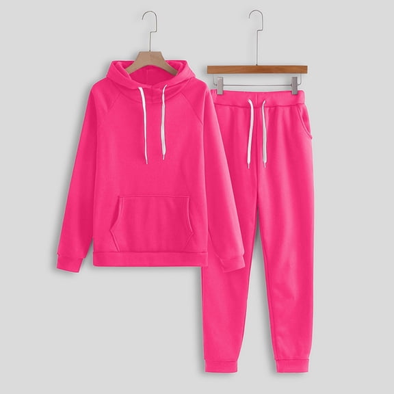Sport Suit Women Solid And Tracksuit Sweatshirt Hooded Women Suits Sets Suits Women Business Womens Jumpsuits Suits for Ladies Woman Suites Pants Suits for Woman Two Piece Pants Outfits Seasonal