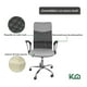 thumbnail image 3 of Silla De Oficina Ejecutiva Ergonomica Piel Sintetica Mesch gris KingsHouse 300261, 3 of 8