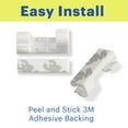thumbnail image 3 of onn Peel and Stick Adhesive Cable Management Clips, 24 Count, 3 of 12