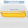 thumbnail image 4 of Pair ABS Front Engine Hood Air Conditioner Air Outlet Cover Trim Yellow for Dodge Challenger 2015-2020, 4 of 7