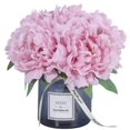 thumbnail image 2 of Flor de hortensia artificial en jarrón de cristal MOOMASS Purple Pink, 2 of 6