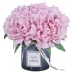 thumbnail image 2 of Flor de hortensia artificial en jarrón de cristal MOOMASS Purple Pink, 2 of 6