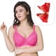 thumbnail image 4 of Sujetador bordado calado sexy Copa fina de algodón Ropa interior ajustable sin anillo de acero, 4 of 5