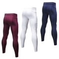thumbnail image 2 of Pantalón Corto Compresión de Hombre TFixol Blanco y Azul Oscuro y Burdeos Talla Small, 2 of 8