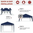 thumbnail image 3 of ABCCANOPY 10' x 10' Navy Blue Outdoor Pop up Canopy Tent Camping Sun Shelter-Series, 3 of 8