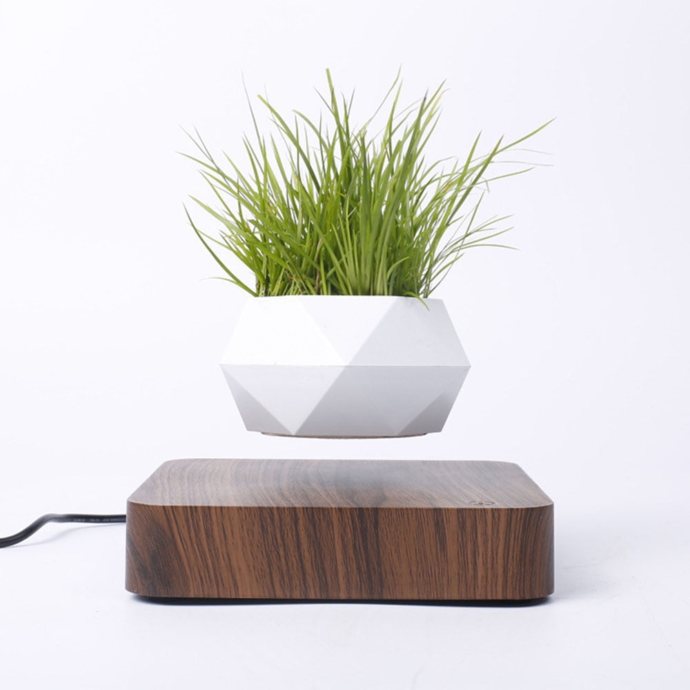 Levitating Air Bonsai Pot Rotation Flower Pot Planters Magnetic Levitation Suspension Floating Pot Potted Plant Home Desk Decor In Flower Pots Planters From Home Garden On Light Color Walmart Com