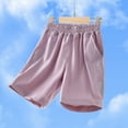 thumbnail image 5 of NOLDARES Toddler Boys blend Cotton Athletic Running Shorts, Kids Summer Casual Fashion Soccer Shorts(Purple,7-8 Years), 5 of 5