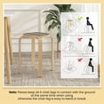 thumbnail image 3 of Topcobee Set of 4 18 Inch Stackable Bentwood Dining Chairs with Round Top, Chairs for Dining Table, Kitchen Chairs-Natural, 3 of 6