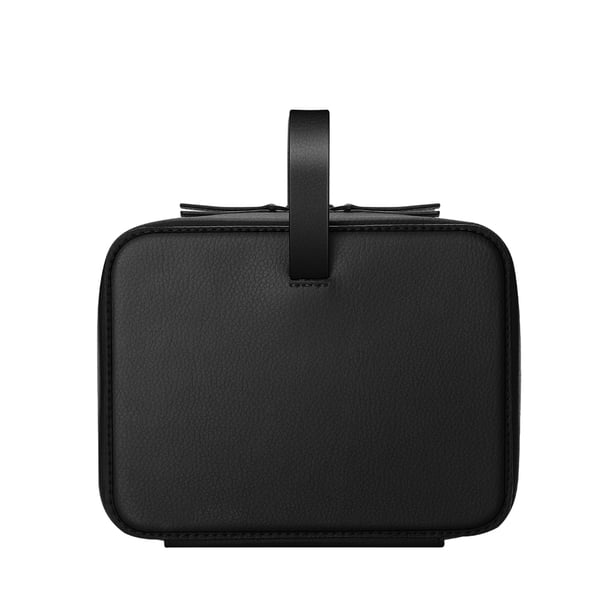 Kearding Organizador de almacenamiento de cargador espacioso de PU, organizador práctico para cargadores y cables, fuerte y duradero Almacenamiento y organización del hogar Negro