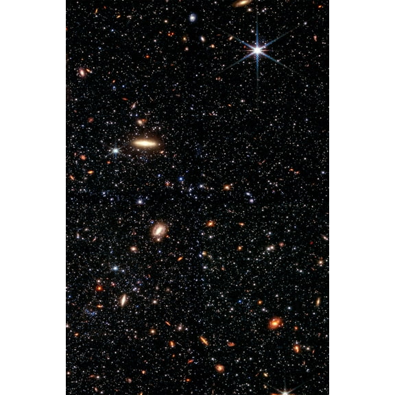 24x36 gallery poster, James Webb Space Telescope, Wolf-Lundmark-Melotte, a dwarf galaxy full of stars