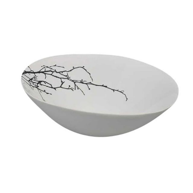 Benzara BM152499 Urbane Decorative Ceramic Bowl, White