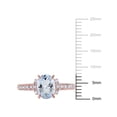 thumbnail image 2 of Everly Women's Aquamarine Rose Gold Plated Ring, 2 of 5