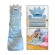 thumbnail image 5 of Funda de sofá plegable con dibujos animados para niños, funda de asiento abatible para sofá cama, color azul, 5 of 9