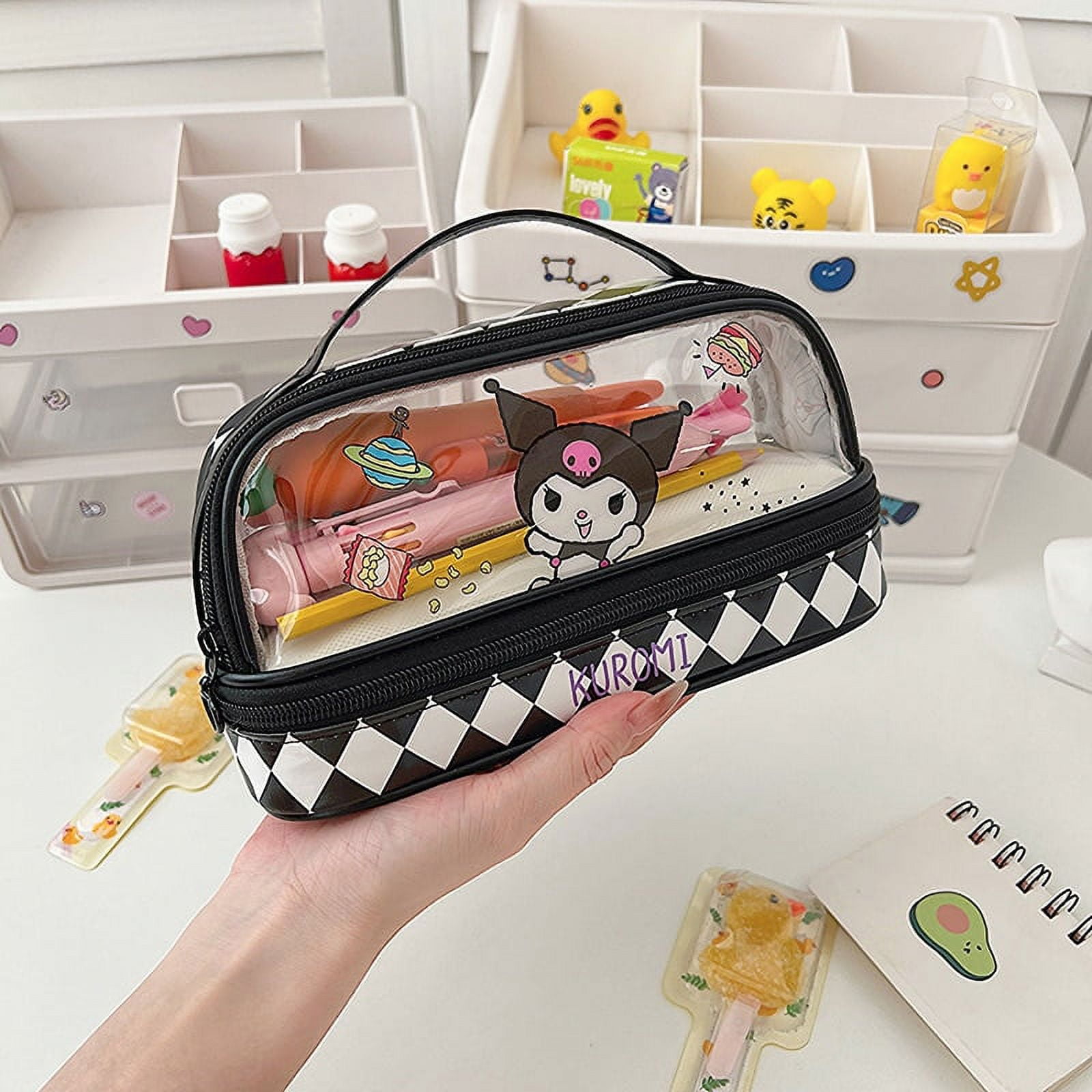 Sanrio Characters Stationery Set My Melody Hello Kitty Kuromi Pencil Case  New