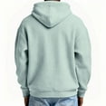 thumbnail image 4 of Quarter Zip Hoodies for Men Waffle Long Sleeve Sweatshirt Solid Color Loose Casual Textured Pullover Sweatshirts with Pocket, 4 of 4