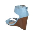 thumbnail image 3 of Women Leatherette Wedge Sandal - Dressy, Girls Night, Casual - Ankle Strap Sandal - GH08 By Breckelles, 3 of 5