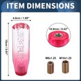 thumbnail image 3 of Ofertas Únicas 15cm Perilla de Cambio de Acrílico para Vehículos Automáticos y Manuales con 2 Adaptadores Rosa Claro 1 Juego, 3 of 7