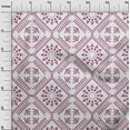 thumbnail image 3 of oneOoneRayonMaroonFabricAsianFloralBlockSewingFabricByTheYardPrintedDiyClothingSewingSupplies56InchWide, 3 of 4