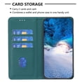 thumbnail image 6 of Mantto Slim Wallet Phone Case for Samsung Galaxy S23 Plus,Hidden Magnetic Closure Folio Flip Kickstand Credit Card Slots Shockproof Premium PU Leather Wallet Protective Phone Case,Green, 6 of 9