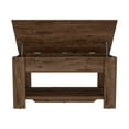 thumbnail image 4 of Storage Table with Lift Top, Shoe Rack - Dark Brown - Living Room, Bedroom, Entryway, 4 of 8