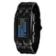 thumbnail image 2 of BEMS-Reloj con pantalla electrónica LED luminosa azul de acero (negro) (Mujeres), 2 of 5