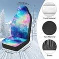thumbnail image 7 of Uorisanigo Car Seat Cover Fit Four Seasons, Soft Colorful Tie Dye Print Front of Car Seat Cushions, 2 PCS Comfort Covers Universal Fit for Most Cars, SUV, Van, 7 of 7