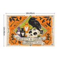 thumbnail image 3 of Manteles individuales de lino Janrevotw para Halloween, serie "Truco o trato", manteles individuales combinados, vajilla decorativa para restaurantes y fiestas, manteles aislantes, 3 of 3