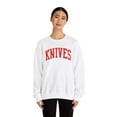 thumbnail image 4 of Knives Knife Collector Sweatshirt Gifts Crew Neck Shirt Long Sleeve Unisex, 4 of 7