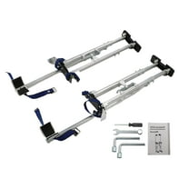 PET-U 36in - 48in Aluminum Alloy Stilts Drywall Stilts Adjustable Heights Stilts Silver for Painting Painter Taping