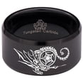 thumbnail image 5 of Dragon Pentagram Tungsten Carbide Ring, 5 of 9