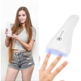 thumbnail image 1 of Mini lámpara de uñas, lámpara de uñas LED UV portátil, lámpara de gel táctil, secador de esmalte de uñas profesional recargable de 5 W con 2 temporizadores (30 s y 60 s) para todos los esmaltes de uña, 1 of 5