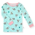 thumbnail image 2 of Sleep On It Infant & Toddler Girls 2-Piece Super Soft Jersey Snug-Fit Pajama Set with Matching Socks - Apres Ski , 2T, 2 of 5