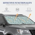 thumbnail image 4 of Xecao Floral for Foldable Car Sun Shades (2-Pack) offer sun protection with an easy-fold design for convenient windshield shading., 4 of 7