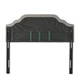thumbnail image 4 of GDF Studio Austell Tufted Fabric Full/Queen Headboard, Light Gray and Black, 4 of 8