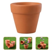 LAMIRO 12pcs Small Terracotta with Drainage Holes Mini Clay Pots for Indoor Plants Succulents Flowers Garden Nursery Clay Pots