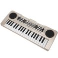 thumbnail image 4 of Electric Keyboard, Usical Instrument 37 Key  for Birthday Christmas Present Brown,Silver, 4 of 7
