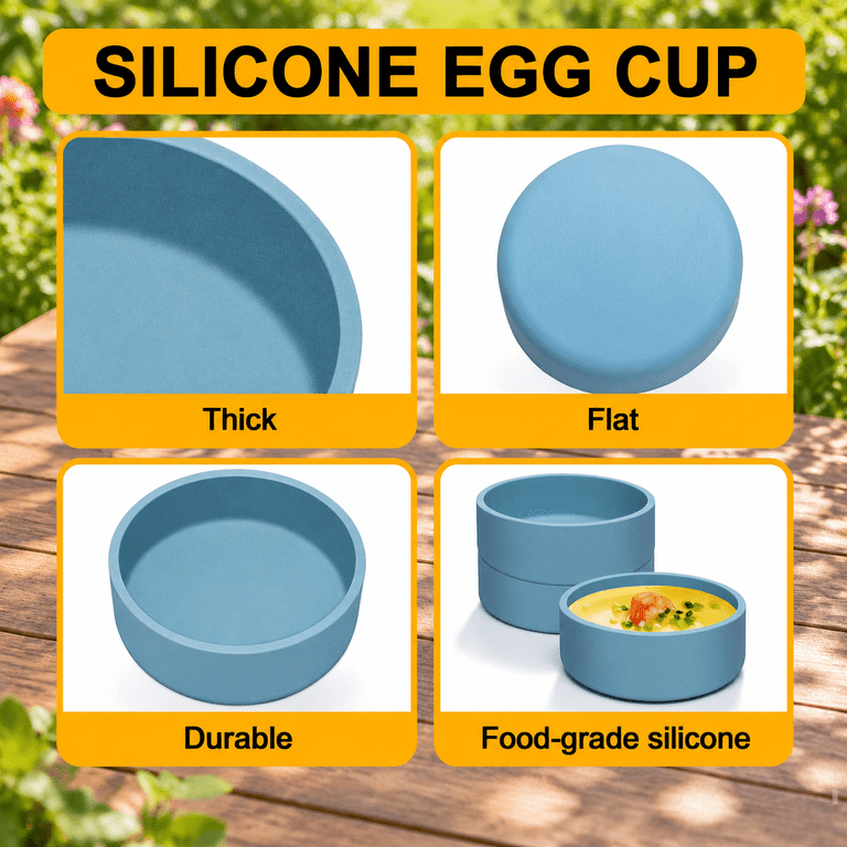 4 Pack Silicone Air Fryer Egg Pan Individualwave Cooker Eggwich Bites ...