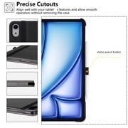 RTB-ZtotopCases for iPad Air 13 inch 2024 (M2)/ iPad Pro 12.9 Inch Case 3rd Gen 2018, Premium Leather Folio Cover with Auto Sleep/Wake, Supports iPad Pencil Charging, Black