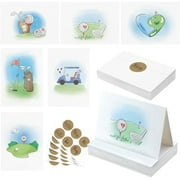 36 Pack Golf Cards Set Golf Love Greeting Cards with Envelopes and Sticker Seals for Him Gifts for Lovers Husband
