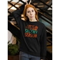 thumbnail image 2 of It's Spooky Season Sweatshirt Women -Image by Shutterstock, Female Small, 2 of 4