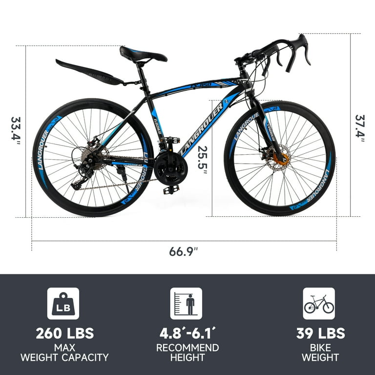 ARTUDATECH 27 Speed Road Bike, 700C Wheel Commuter Bicycle with