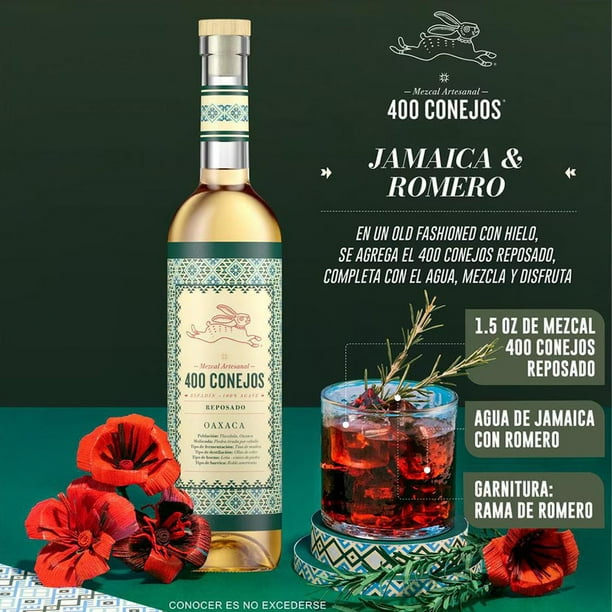 Mezcal 400 Conejos Reposado 700 ml | Walmart en línea