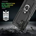 thumbnail image 6 of Compatible for Moto G Stylus 2021 Case with HD Screen Protector, [Military-Grade] Magnetic Ring Holder Kickstand Shockproof Protective Phone Case for Motorola Moto G Stylus 2021, Black, 6 of 13
