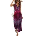 thumbnail image 1 of Vestido Largo Sin Mangas Para Mujer, Colorful Heart Traje Informal Para Cumpleaños, Verano, 1 of 5