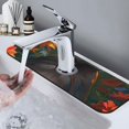 thumbnail image 7 of Sikiie Colorful Flower Meditating Hamster Splash Guard for Sink Faucet-1 PC Super Absorbent Fast Drying Mat Sink Gadgets-Splash Guard for Kitchen, Sink Mat, 7 of 7